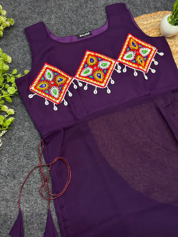 Purple_Embroidered_Georgette_Kurti