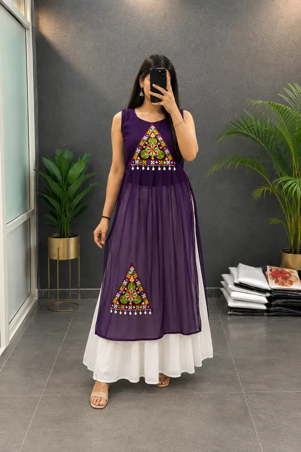 Purple_Stylish_Navratri_Kurti