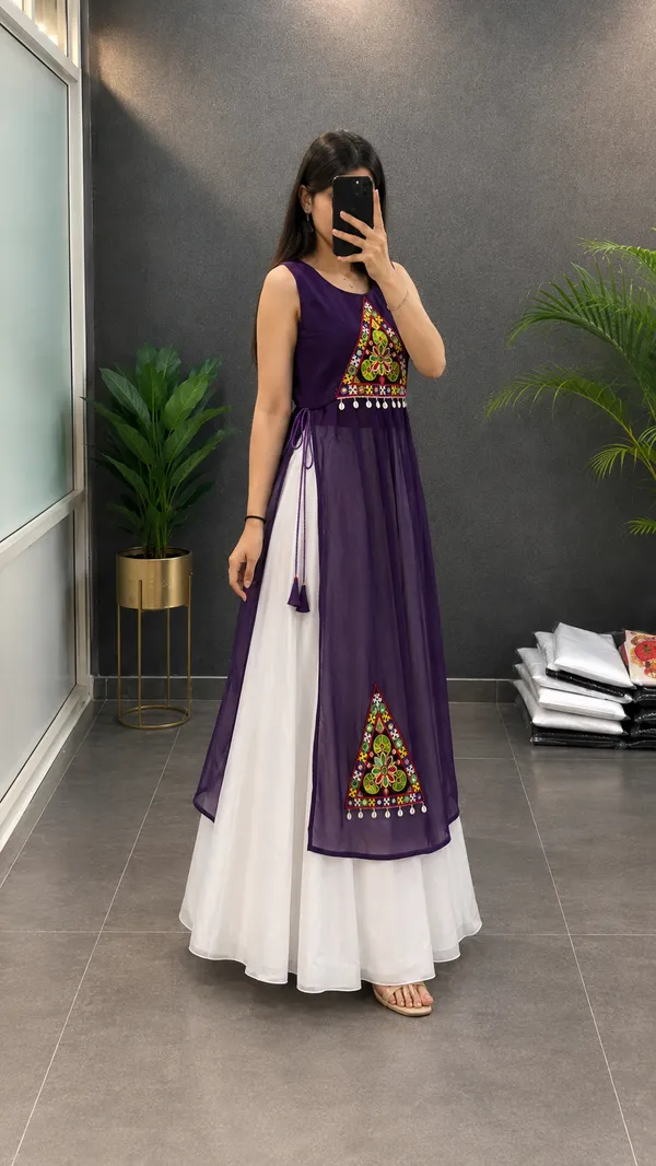 Purple_Stylish_Navratri_Kurti
