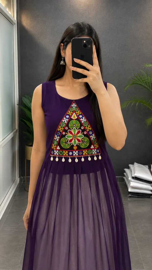 Purple_Stylish_Navratri_Kurti