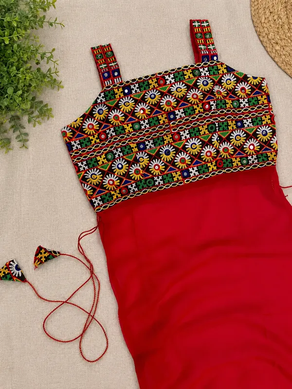 Red_Kutchi_Embroidered_Georgette_Kurti