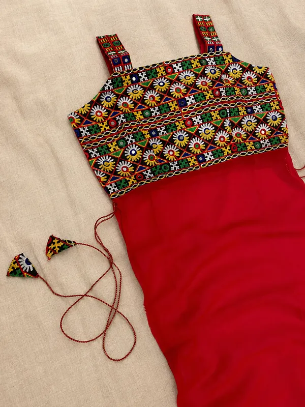 Red_Kutchi_Embroidered_Georgette_Kurti