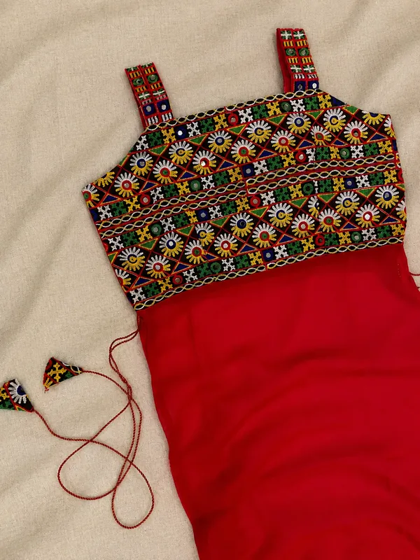 Red_Kutchi_Embroidered_Georgette_Kurti