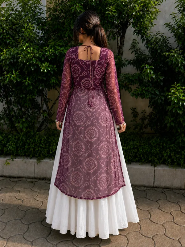 Wine_Elegant_Luxe_Navratri_Kurti