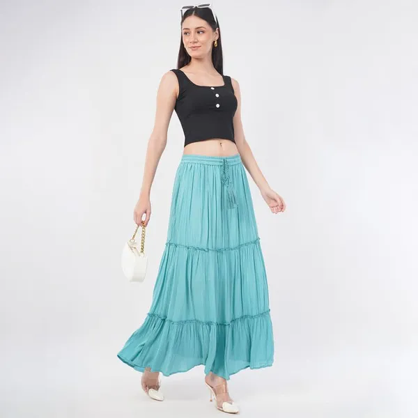 Women_S_Rayon_Crepe_Flared_Skirt