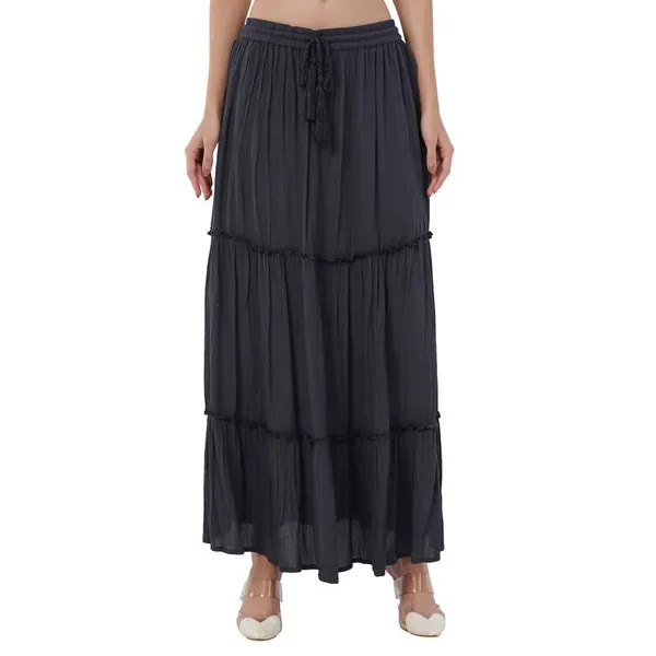 Rayon_Crepe_Flared_Skirt_With_Lining_And_Pocket