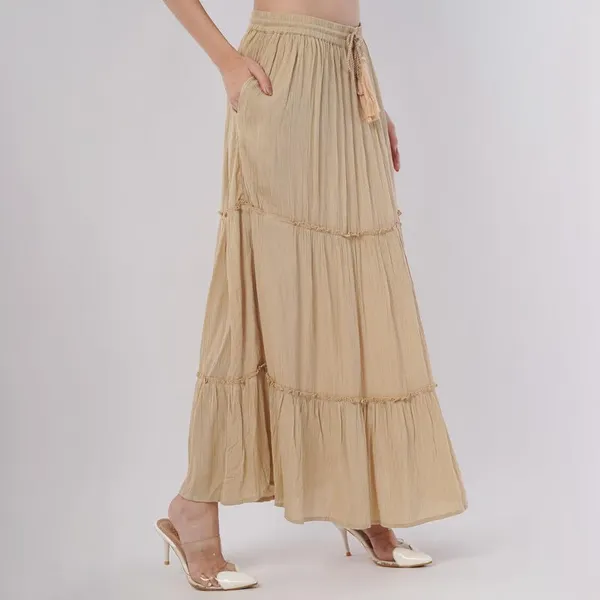Rayon_Crepe_Flared_Skirt