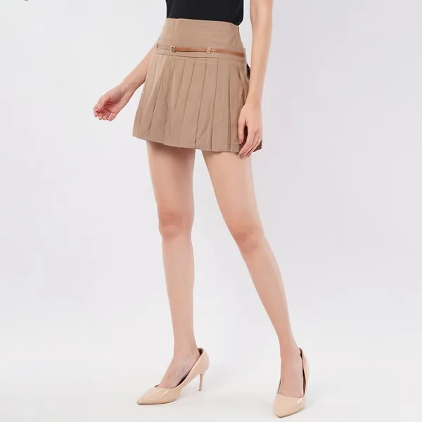 Women_S_Pleated_Mini_Skirt_With_Belt
