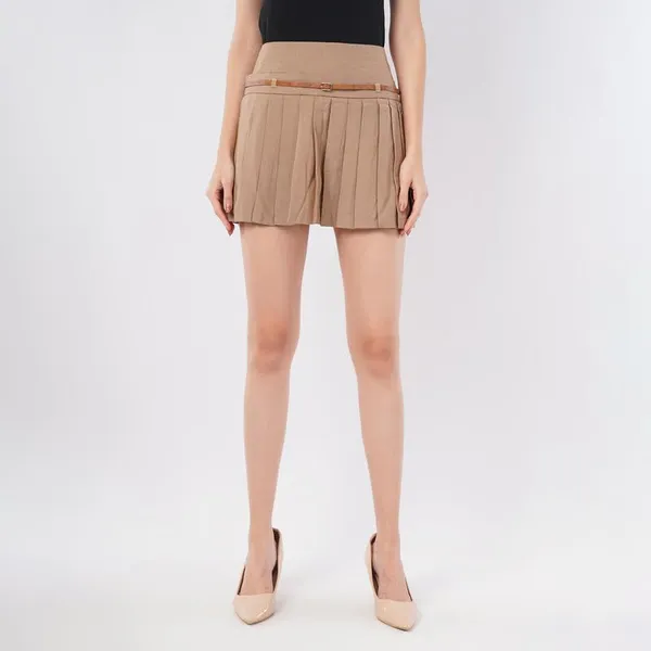 Women_S_Pleated_Mini_Skirt_With_Belt