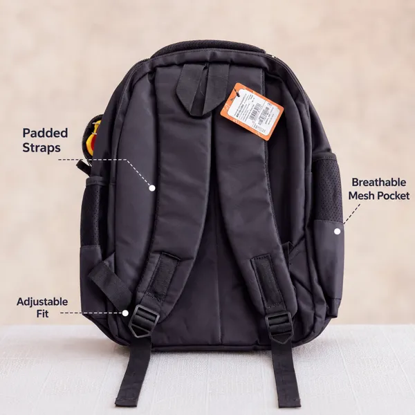 Yellow_Jagannath_Print_Kids_Backpack_With_Detachable_Pouch