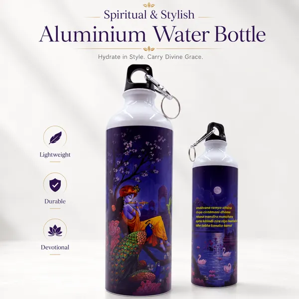 Purple_Krishna_Artwork_Water_Bottle_With_Carabiner