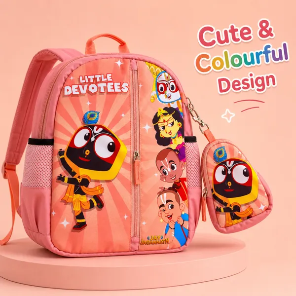 Pink_Printed_Kids_Backpack_With_Side_Pockets