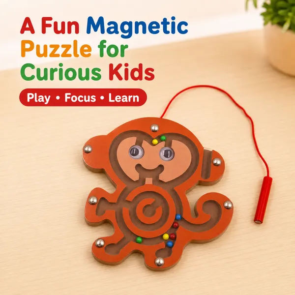 Wooden_Monkey_Magnetic_Bead_Maze_Puzzle