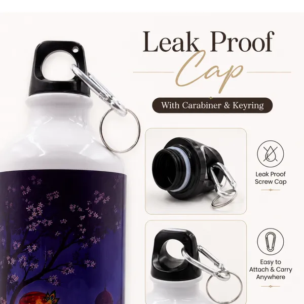 Purple_Krishna_Artwork_Water_Bottle_With_Carabiner