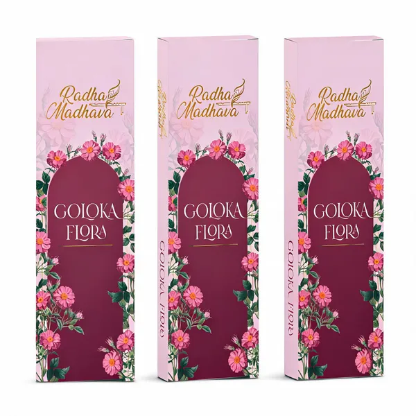Radha_Madhava_Gojoka_Flora_Incense_Sticks_With_Holder_-_Pack_Of_3
