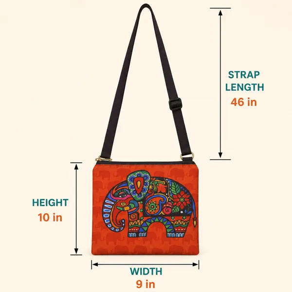 Ethnic_Elephant_Print_Sling_Bag_for_Women_|_Lightweight_Crossbody_Shoulder_Bag_with_Back_Zipper_Pocket
