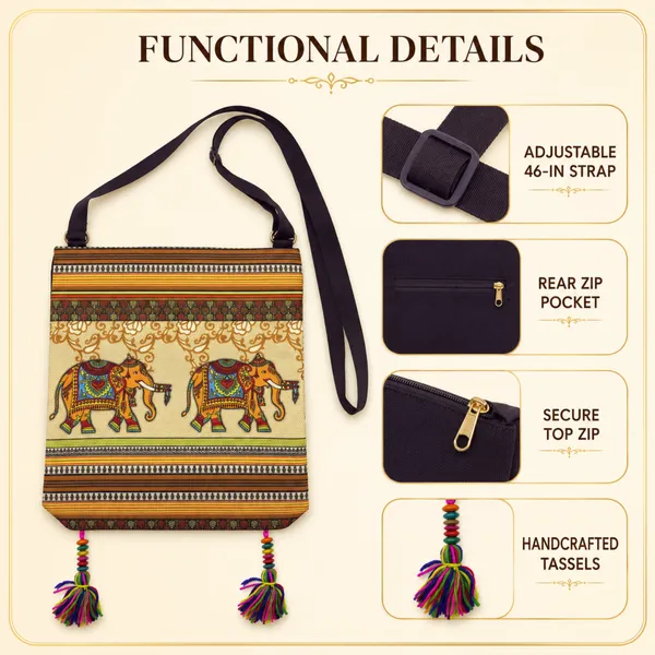 Ethnic_Elephant_Printed_Sling_Bag_for_Women_|_Lightweight_Crossbody_Shoulder_Bag_with_Tassel_Detail_&_Back_Zipper_Pocket