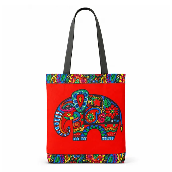 Ethnic_Elephant_Printed_Tote_Bag_for_Women_|_Lightweight_Handbag_with_Long_Shoulder_Handles_|_Daily_Use_&_Shopping_Bag