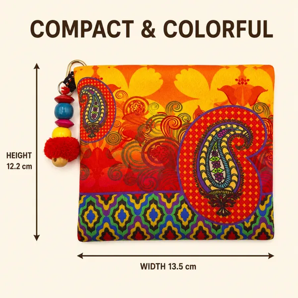 Ethnic_Paisley_Printed_Utility_Pouch_for_Women_|_Zipper_Storage_Pouch_with_Hook_|_Daily_Use_Organizer