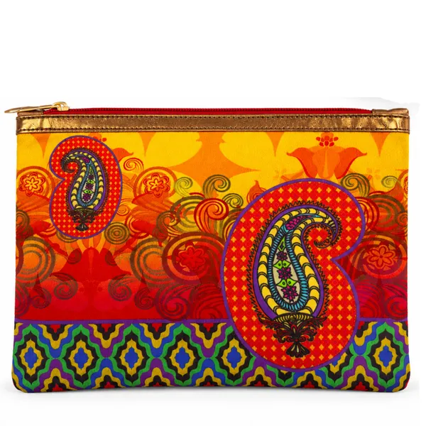 Ethnic_Printed_Zipper_Pouch_for_Women_|_Multipurpose_Cosmetic_&_Daily_Use_Organizer_|_Stylish_Paisley_Design