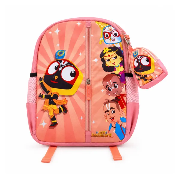 Pink_Printed_Kids_Backpack_With_Side_Pockets