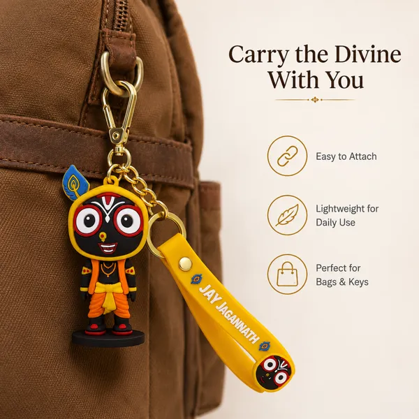 Jay_Jagannath_Keychain_with_Wrist_Strap_|_Lord_Jagannath_Devotional_Key_Ring_|_Lightweight_Bag_Charm_&_Key_Holder