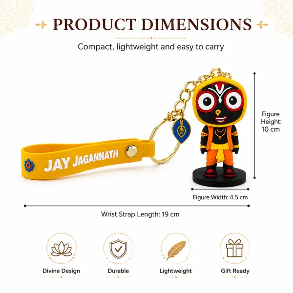 Jay_Jagannath_Keychain_with_Wrist_Strap_|_Lord_Jagannath_Devotional_Key_Ring_|_Lightweight_Bag_Charm_&_Key_Holder