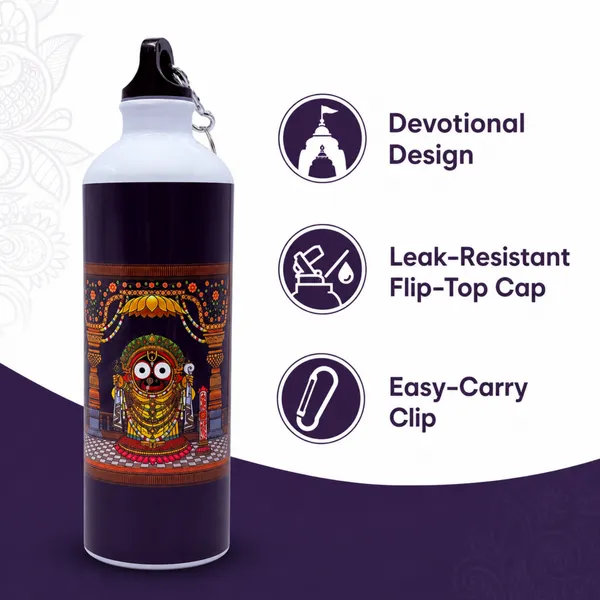 Black_Jagannath_Print_Water_Bottle