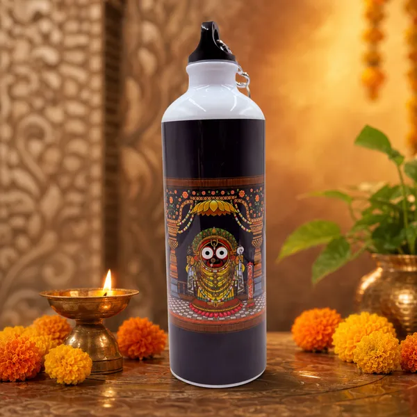 Black_Jagannath_Print_Water_Bottle