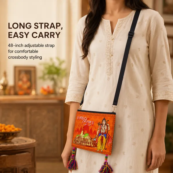 Lord_Rama_Printed_Sling_Bag_for_Women_|_Jai_Shri_Ram_Devotional_Design_with_Tassels_|_Adjustable_Crossbody_Bag_with_Back_Zip_Pocket