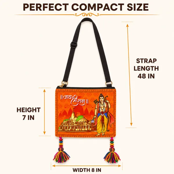 Lord_Rama_Printed_Sling_Bag_for_Women_|_Jai_Shri_Ram_Devotional_Design_with_Tassels_|_Adjustable_Crossbody_Bag_with_Back_Zip_Pocket