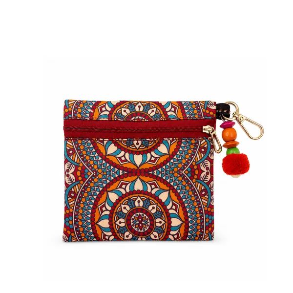 Mandala_Printed_Utility_Pouch_for_Women_|_Zipper_Storage_Pouch_with_Front_Pocket_&_Hook_|_Daily_Use_Organizer