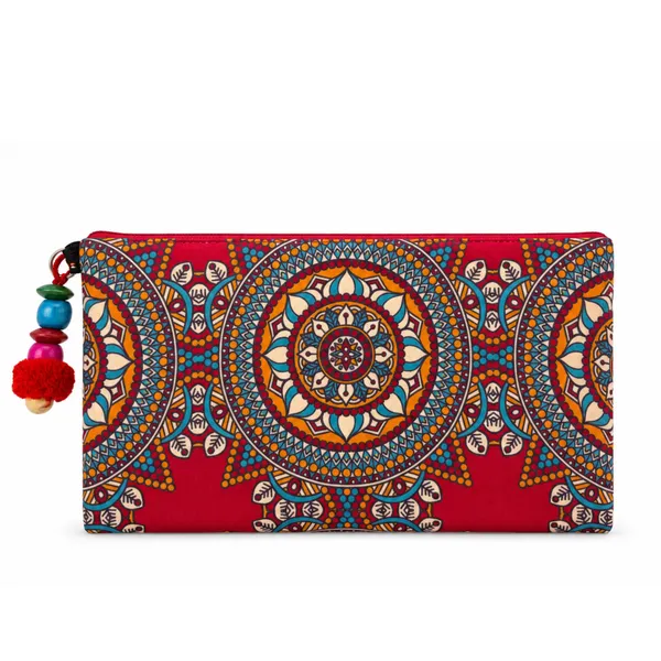 Mandala_Printed_Zipper_Pouch_for_Women_|_Multipurpose_Cash,_Cards,_Keys_&_Daily_Essentials_Organizer_|_Red_Ethnic_Design_with_Charm