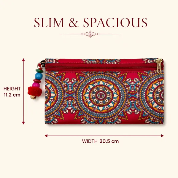 Mandala_Printed_Zipper_Pouch_for_Women_|_Multipurpose_Cash,_Cards,_Keys_&_Daily_Essentials_Organizer_|_Red_Ethnic_Design_with_Charm