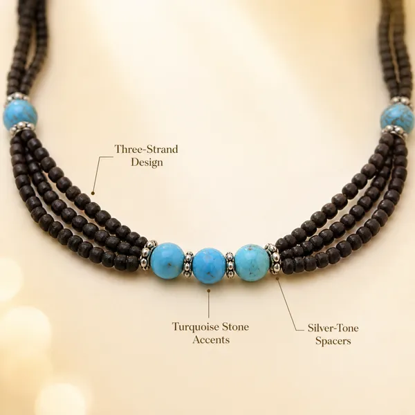 Natural_Black_Tulsi_Beads_Four-Layer_Necklace_with_Turquoise-Style_Accent_Beads_|_Handcrafted_Multi-Strand_Devotional_Mala