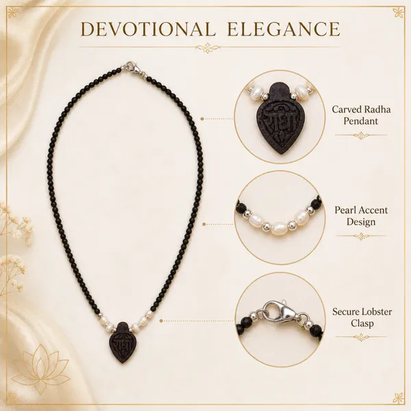 Natural_Black_Tulsi_Beads_Necklace_with_Pearl-Style_Accents_and_Carved_Radha_Pendant_|_Handcrafted_Devotional_Mala