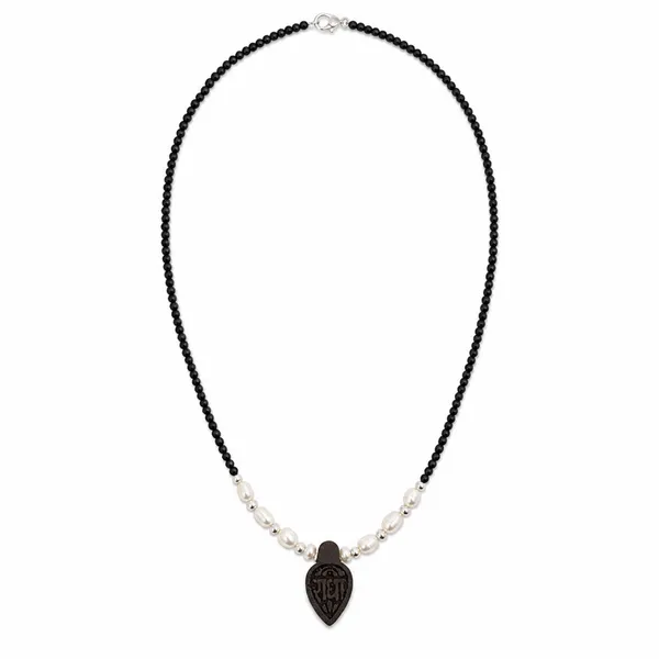 Natural_Black_Tulsi_Beads_Necklace_with_Pearl-Style_Accents_and_Carved_Radha_Pendant_|_Handcrafted_Devotional_Mala