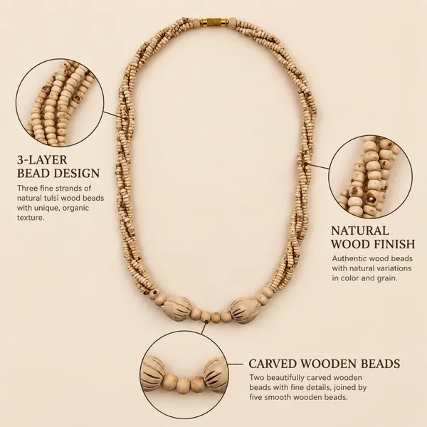 Natural_Tulsi_Beads_Four-Layer_Necklace_with_Carved_Lotus-Bud_Wooden_Beads_|_Handcrafted_Devotional_Kanthi_Mala