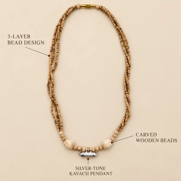 Natural_Tulsi_Beads_Four-Layer_Necklace_with_Silver-Tone_Mantra_Pendant_|_Handcrafted_Devotional_Kanthi_Mala