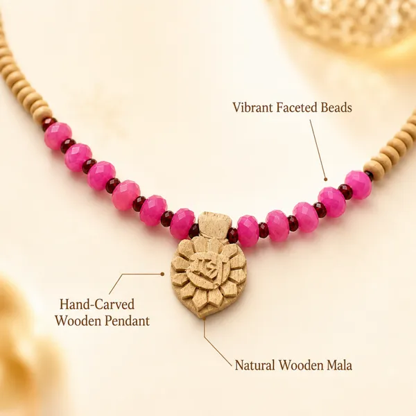 Natural_Tulsi_Beads_Necklace_with_Pink_Accent_Beads_and_Carved_Wooden_Devotional_Pendant_|_Handcrafted_Spiritual_Mala