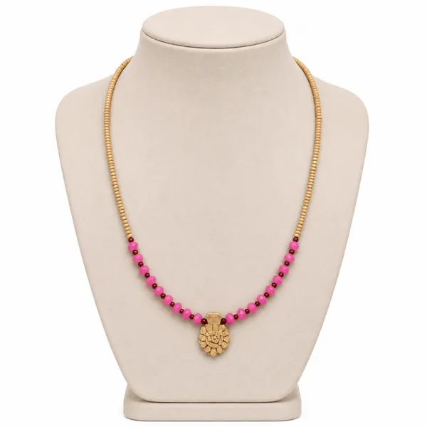 Natural_Tulsi_Beads_Necklace_with_Pink_Accent_Beads_and_Carved_Wooden_Devotional_Pendant_|_Handcrafted_Spiritual_Mala