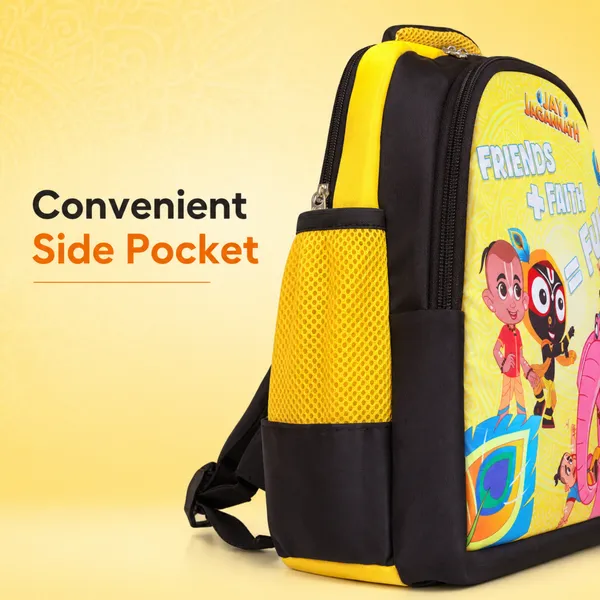 Yellow_Printed_Kids_School_Backpack