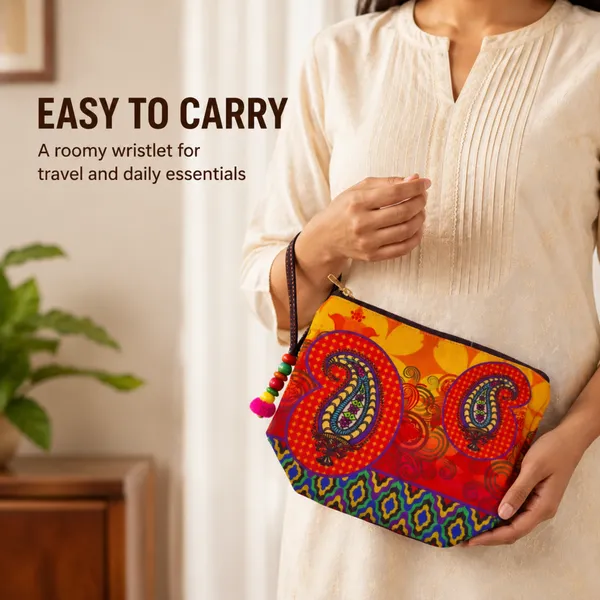 Paisley_Printed_Zipper_Pouch_for_Women_|_Multipurpose_Cosmetic_&_Daily_Use_Organizer_|_Stylish_Ethnic_Utility_Pouch