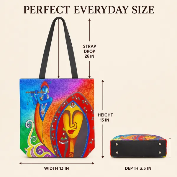 Radha_Krishna_Art_Tote_Bag_for_Women_|_Lightweight_Daily_Use_Shoulder_Bag_|_Colorful_Spiritual_Printed_Design