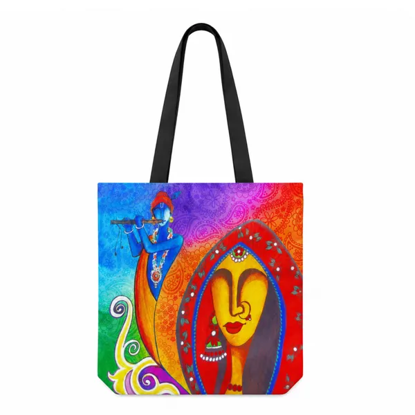 Radha_Krishna_Art_Tote_Bag_for_Women_|_Lightweight_Daily_Use_Shoulder_Bag_|_Colorful_Spiritual_Printed_Design