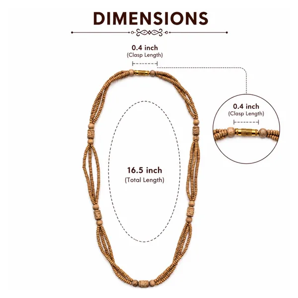 Three-Strand_Tulsi_Beads_Kanthi_Mala_with_Carved_Wooden_Accent_Beads_|_Traditional_Devotional_Necklace