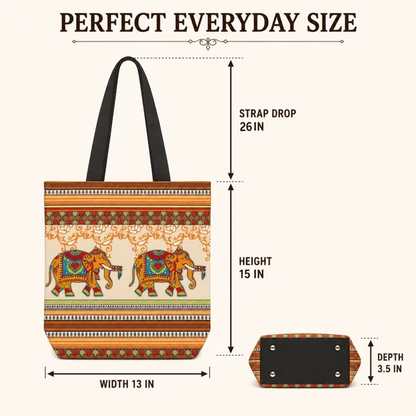 Traditional_Elephant_Printed_Tote_Bag_for_Women_|_Lightweight_Shopping_&_Daily_Use_Shoulder_Bag_|_Ethnic_Design