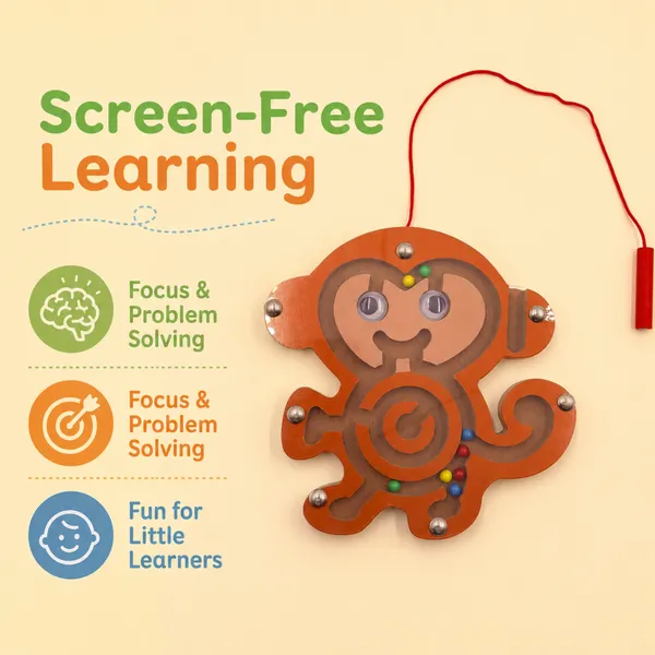 Wooden_Monkey_Magnetic_Bead_Maze_Puzzle