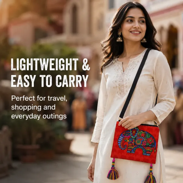Women’s_Elephant_Print_Crossbody_Bag_|_Adjustable_Strap_Sling_Bag_with_Colorful_Tassels_|_Daily_Use_Shoulder_Bag