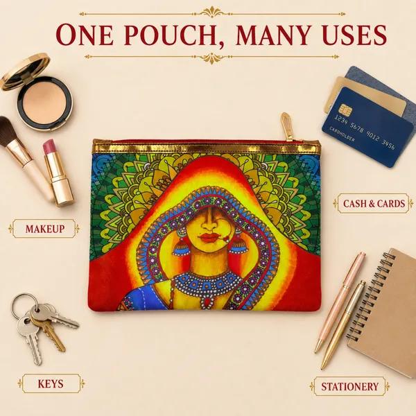 Women’s_Multipurpose_Utility_Pouch_|_Printed_Zipper_Cosmetic_&_Travel_Organizer_|_Stylish_Traditional_Design